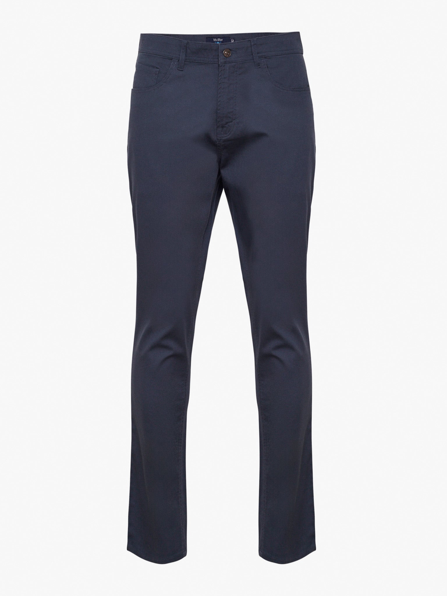 Calça Algodão Azuis Slim Fit Mr. Blue