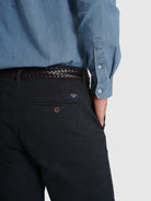 Calça Algodão Azuis Regular Fit Mr. Blue