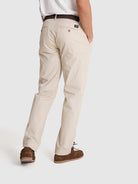 CALÇAS TWILL BEGES REGULAR FIT MR. BLUE
