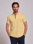Polo Amarelo Manga Curta Regular Fit Mr. Blue