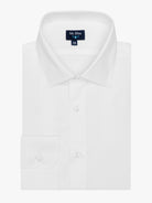 Camisa Algodão Branca Manga Comprida Classic Fit Mr. Blue