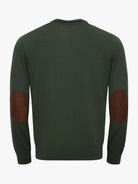 PULLOVER FINO VERDE COM COTOVELEIRA REGULAR FIT MR. BLUE