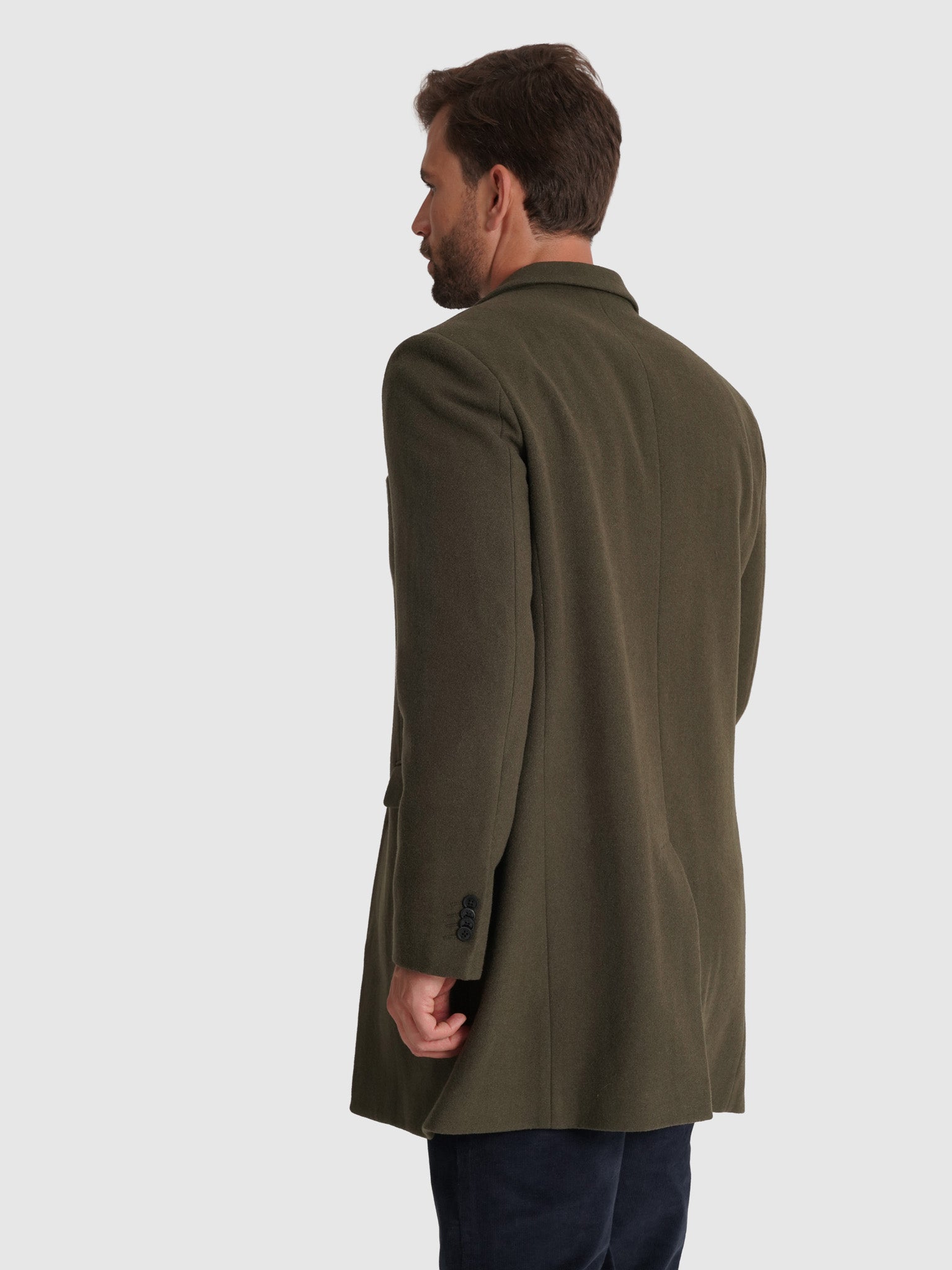 Sobretudo Verde Manga Comprida Regular Fit Mr. Blue