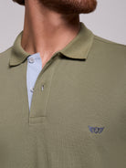 Polo Verde Manga Curta Regular Fit Mr. Blue