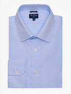 Camisa Algodão Azul Manga Comprida Classic Fit Mr. Blue