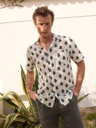Camisa Regular Fit Linho Cinzenta Mr. Blue