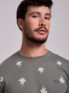 T-shirt Algodão Verde Manga Curta Regular Fit Mr. Blue