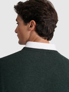 PULLOVER LÃ VERDE MANGA COMPRIDA REGULAR FIT MR. BLUE