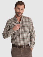 CAMISA FLANELA CASTANHA MANGA COMPRIDA REGULAR FIT MR. BLUE