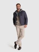 BLUE QUILTED JACKET MR. BLUE