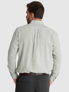 CAMISA ALGODÃO VERDE MANGA COMPRIDA REGULAR FIT MR. BLUE
