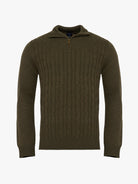 PULLOVER LÃ VERDE COM COTOVELEIRA REGULAR FIT MR. BLUE