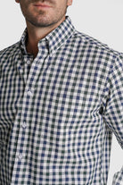 CAMISA TWILL REGULAR FIT BRANCA AO QUADRADO MR. BLUE