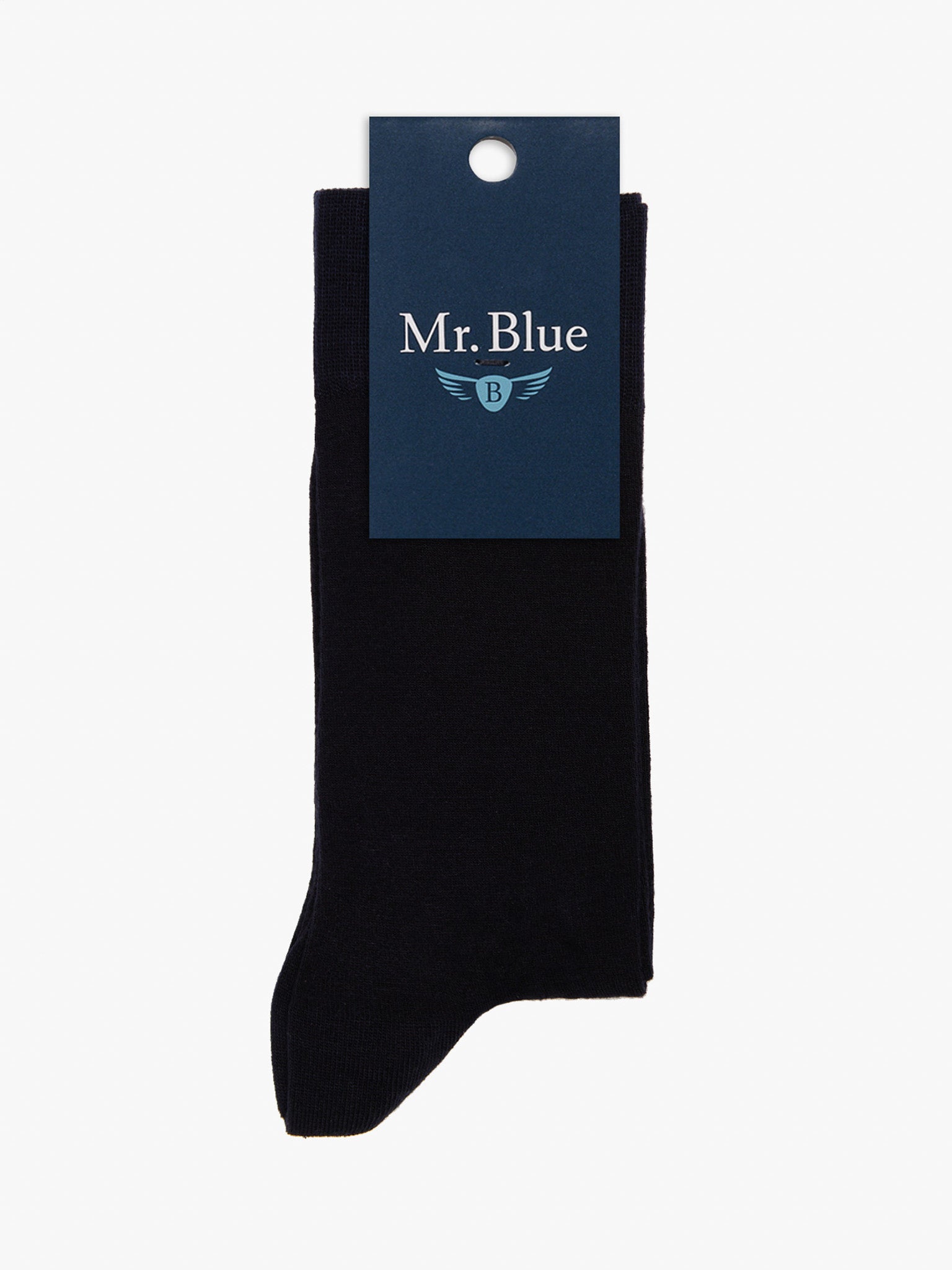 MEIAS BAMBOO AZUIS LISAS MR. BLUE