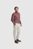 CAMISA ALGODÃO REGULAR FIT ROSA LISA MR. BLUE