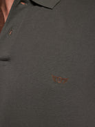 POLO PIQUET REGULAR FIT VERDE LISO MR. BLUE