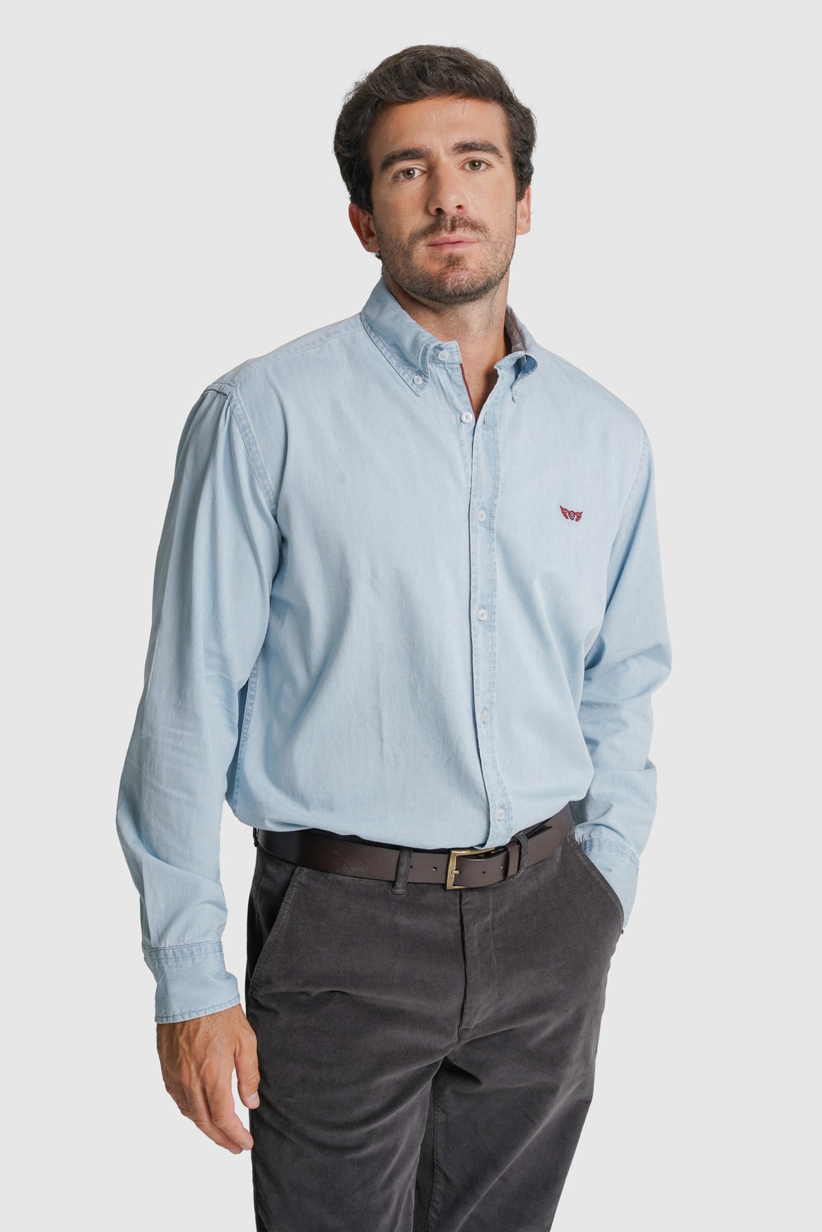 CAMISA TWILL REGULAR FIT AZUL LISA MR. BLUE