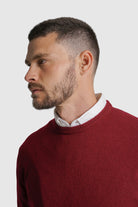 PULLOVER LÃ REGULAR FIT VERMELHO LISO MR. BLUE