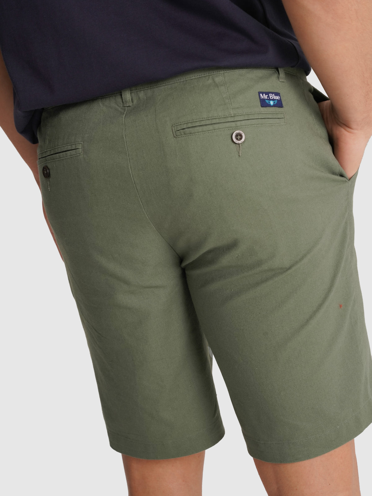 CALÇÕES REGULAR FIT VERDES LISOS MR. BLUE