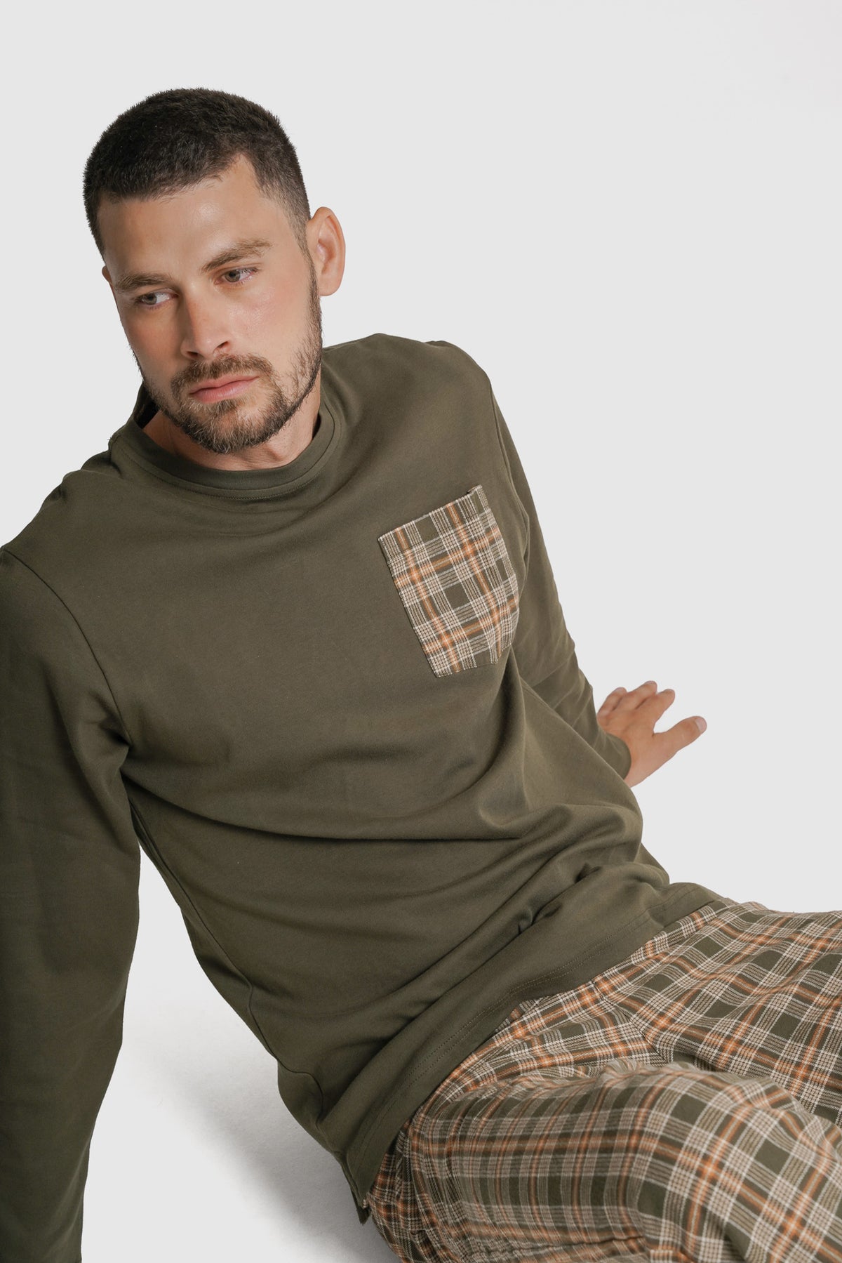 PIJAMA ALGODÃO REGULAR FIT VERDE AO QUADRADO MR. BLUE