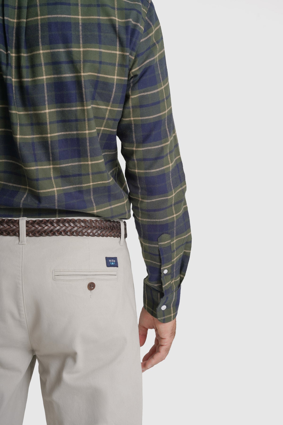 CAMISA FLANELA REGULAR FIT AZUL AO QUADRADO MR. BLUE