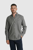 CAMISA ESTRUTURADA REGULAR FIT VERDE LISA MR. BLUE