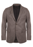 Blazer liso cinzento com textura - Mr Blue