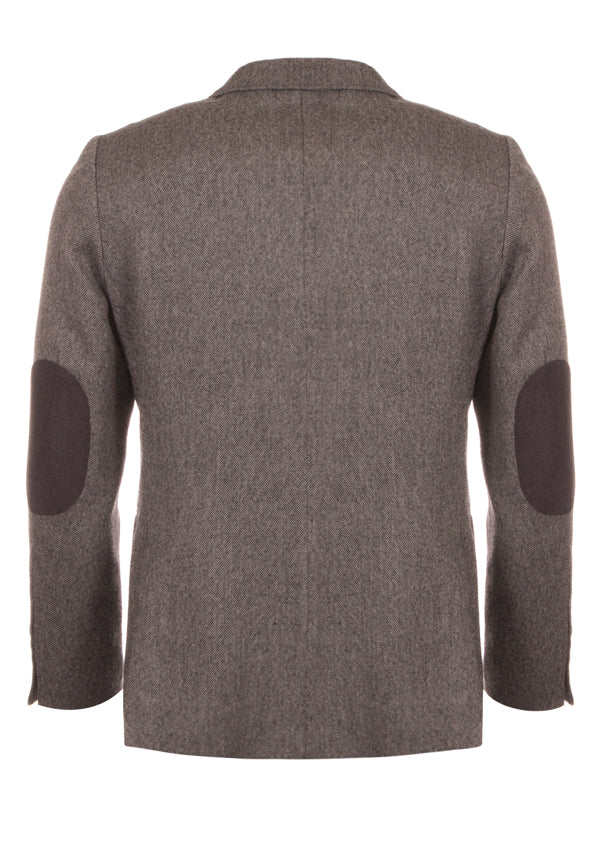 Blazer liso cinzento com textura - Mr Blue