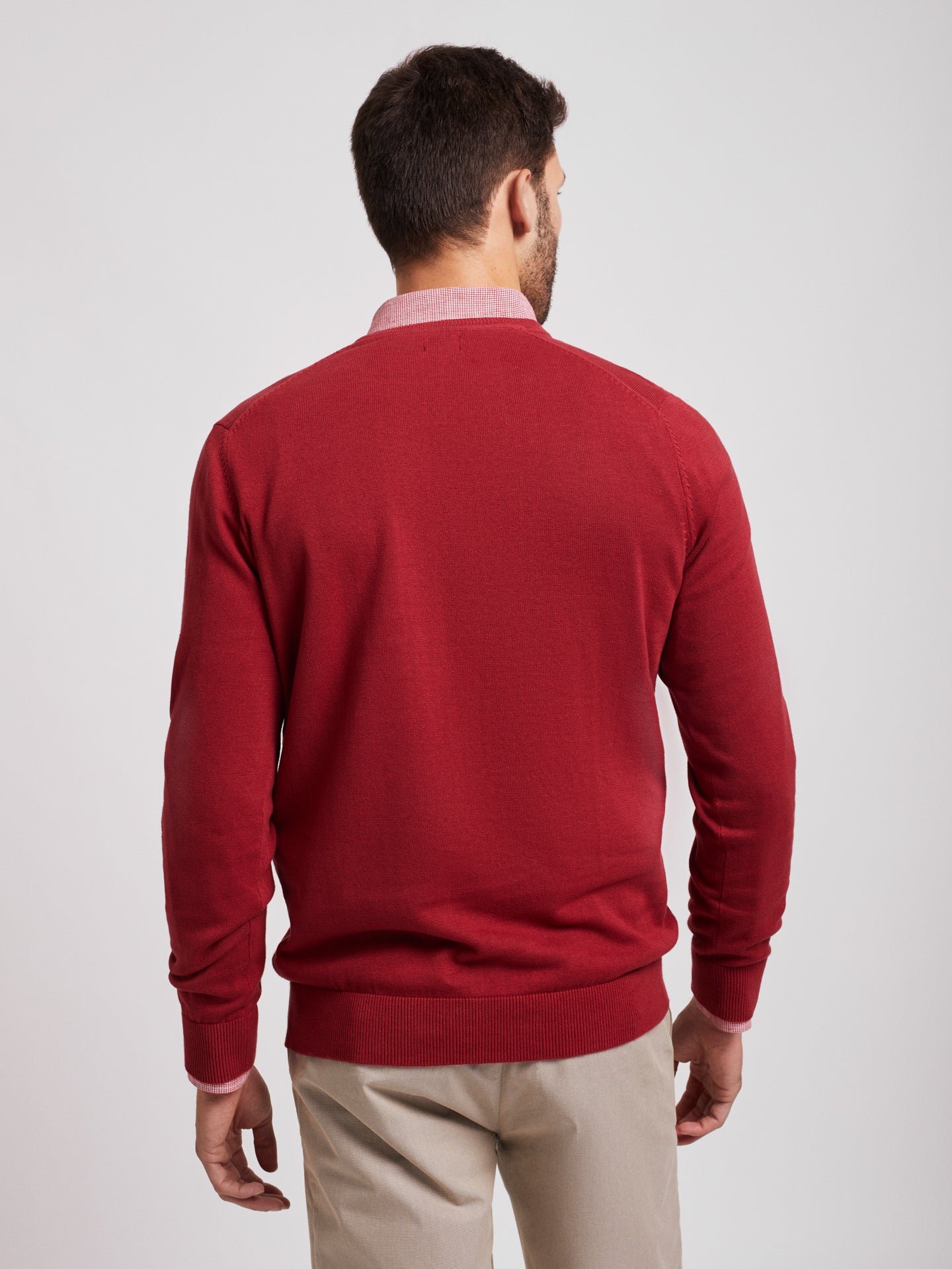 Camisola 100% Algodão com Decote em V - Mr Blue