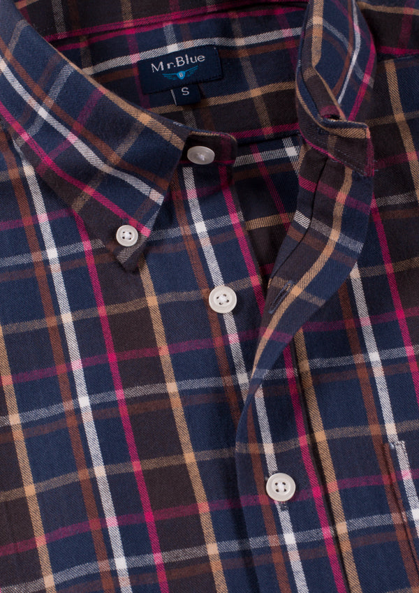 Camisa Regular Fit Azul Mr. Blue