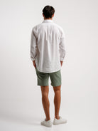 Camisa Regular Fit Linho Branca Mr. Blue