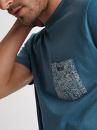 T-Shirt 100% Algodão Azul Mr. Blue