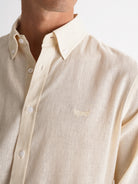 Camisa Regular Fit Linho Amarela Mr. Blue