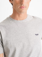 T-Shirt 100% Algodão Cinzenta Mr. Blue