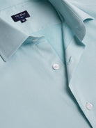 Camisa Slim Fit Dobby Azul Mr. Blue