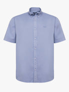 Camisa Regular Fit Twill Azul Mr. Blue