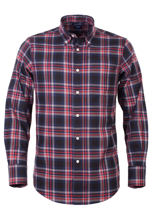 Camisa Regular Fit Azul Mr. Blue